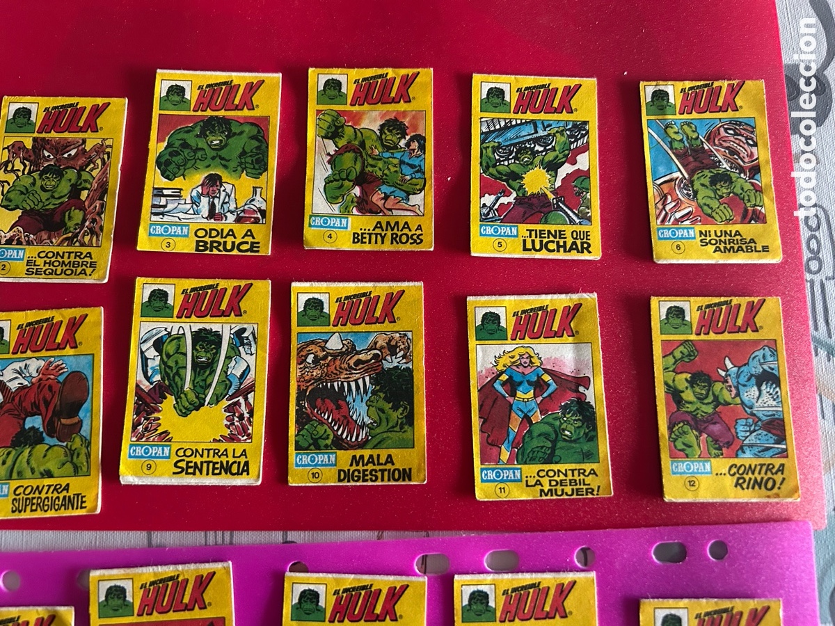 Coleccionismo cromos antiguos: Hulk cropan completa - Foto 3