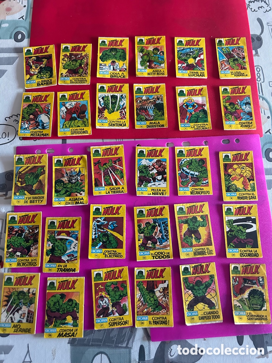 Coleccionismo cromos antiguos: Hulk cropan completa - Foto 1