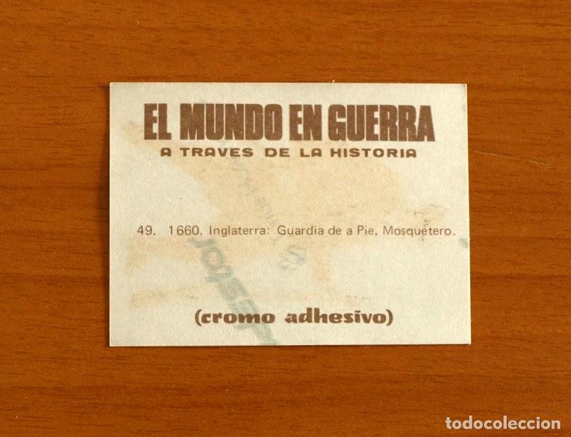 Coleccionismo Cromos antiguos: El mundo en guerra a trav&eacute;s de la historia - Maga 1979 - n&ordm; 49 Plateado - Adhesivo Nunca pegado