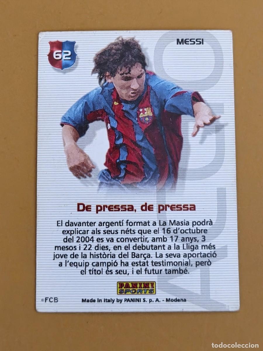 Coleccionismo cromos antiguos: MESSI, ROOKIE 2004 05. - Foto 2