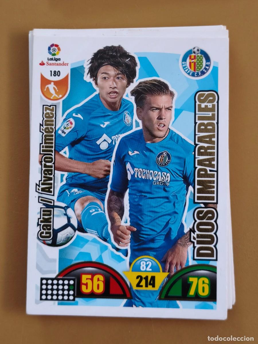 Coleccionismo cromos antiguos: duos imparables getafe, adrenalyn 2017 18 - Foto 1