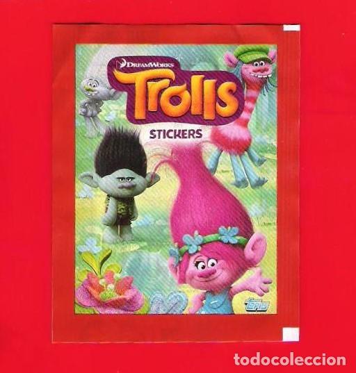 Coleccionismo cromos antiguos: Sobre Trolls - Sin Abrir - Topps - 2016 - Foto 1