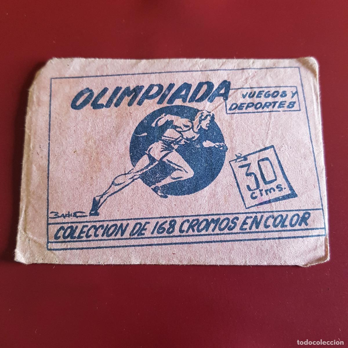 Coleccionismo Cromos antiguos: RUIZ ROMERO - OLIMPIADA JUEGOS Y DEPORTES - UN SOBRE DE CROMOS SIN ABRIR