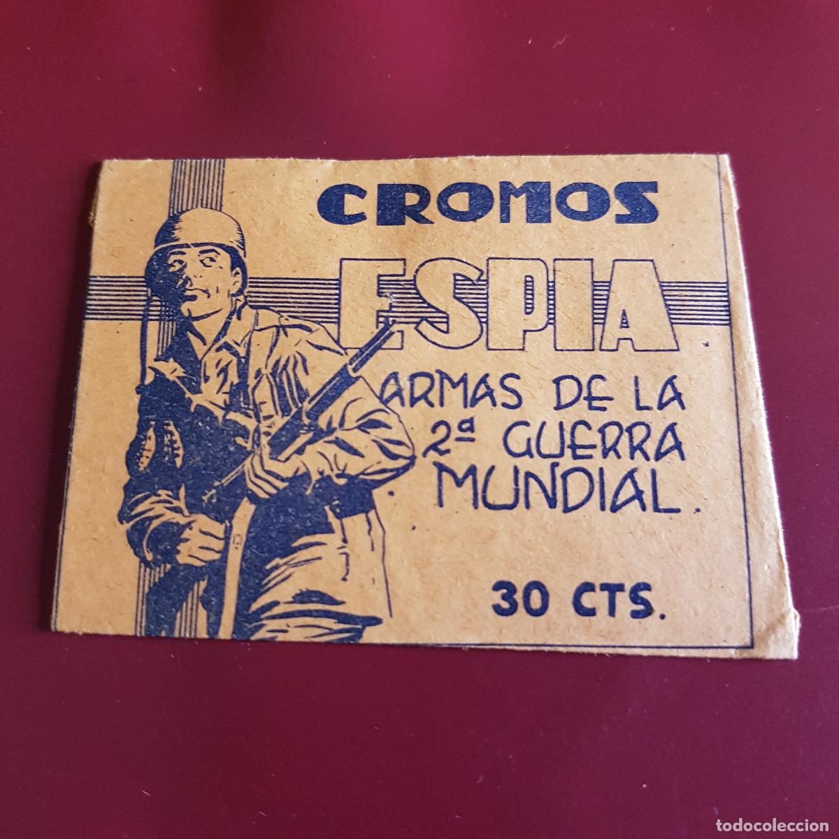 Coleccionismo cromos antiguos: MAGA - ESPIA ARMAS DE LA 2&ordf; GUERRA MUNDIAL - UN SOBRE DE CROMOS SIN ABRIR