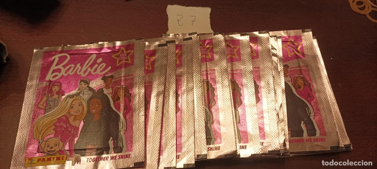 Coleccionismo cromos antiguos: Lote de 27 sobres de cromos sin abrir barbie - Foto 1