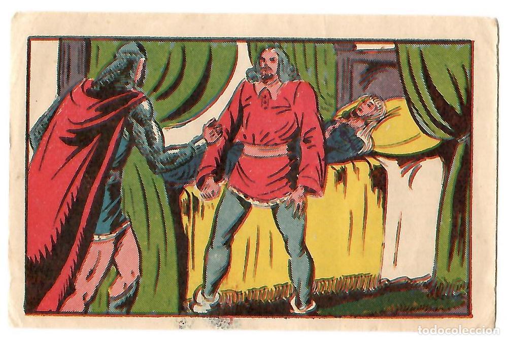 Colecionismo Cromos antigos: Cromo del album El Guerrero del Antifaz, 4&ordf; serie, n&ordm; 48 - Nunca pegado