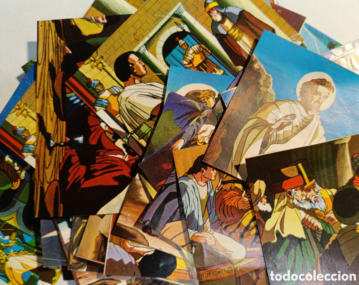 Coleccionismo Cromos antiguos: Lote de 74 cromos Y El lleg&oacute; hasta nosotros .Colecci&oacute;n Loyola a&ntilde;o 1964