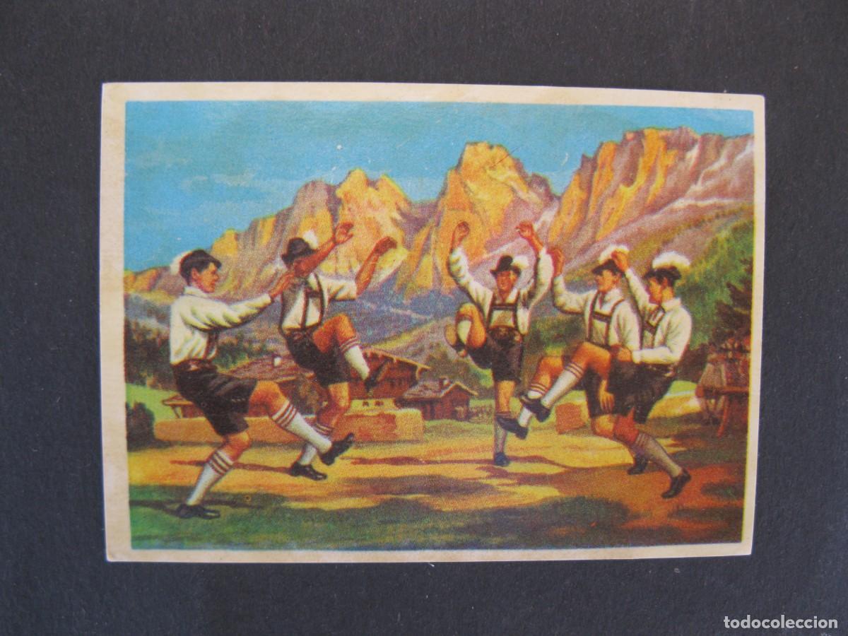 Coleccionismo Cromos antiguos: LA VUELTA AL MUNDO CON BIMBO - CROMO N&ordm; 235 - FIESTA T&Iacute;PICA EN EL TIROL - BIMBO - NUNCA PEGADO.