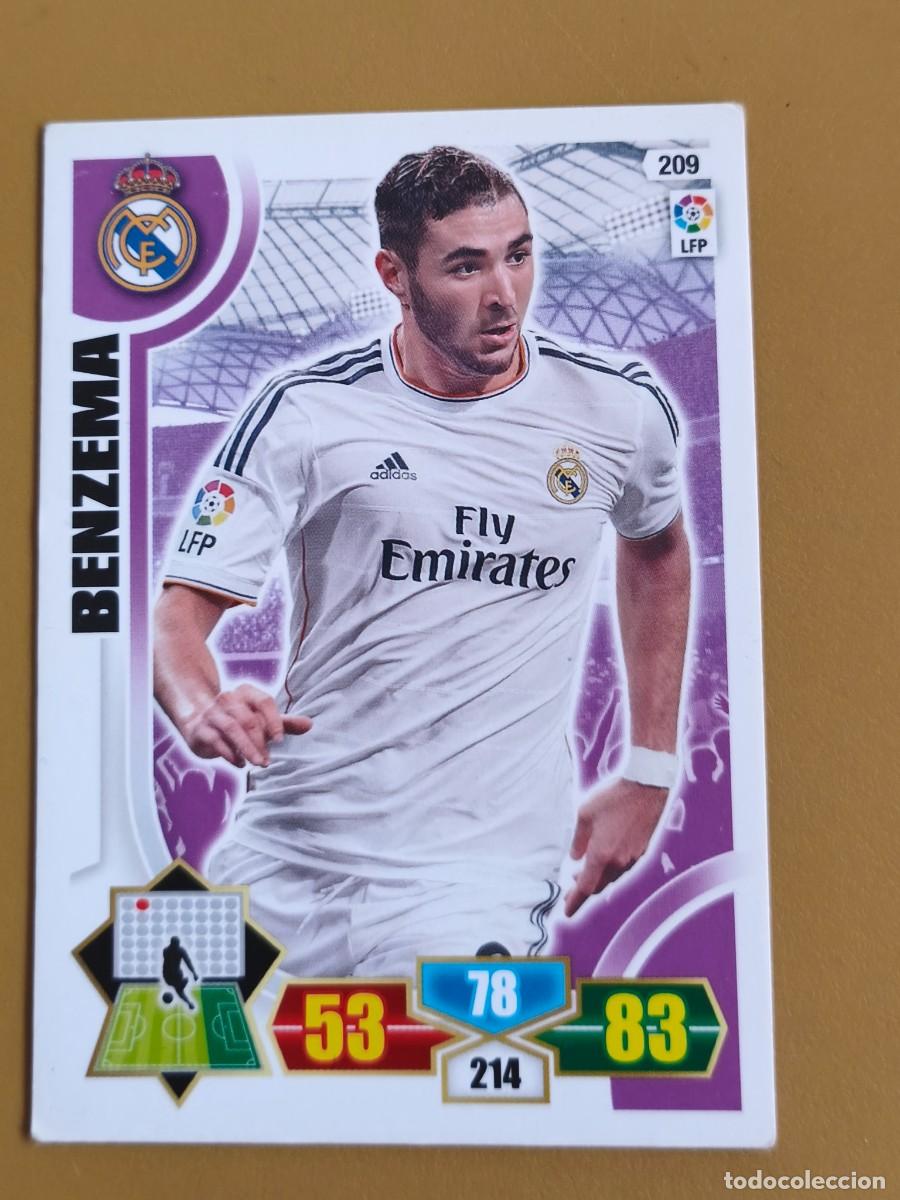 Coleccionismo cromos antiguos: adrenalyn 2013 14, benzema - Foto 1