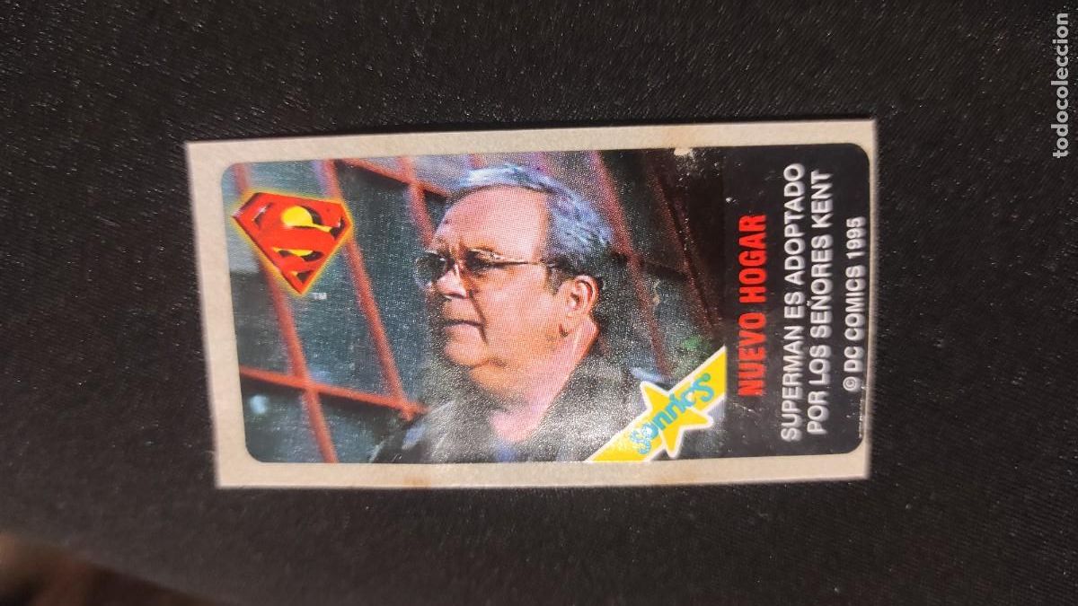 Coleccionismo cromos antiguos: cromo Pegatina Chicle Superman Sonrics