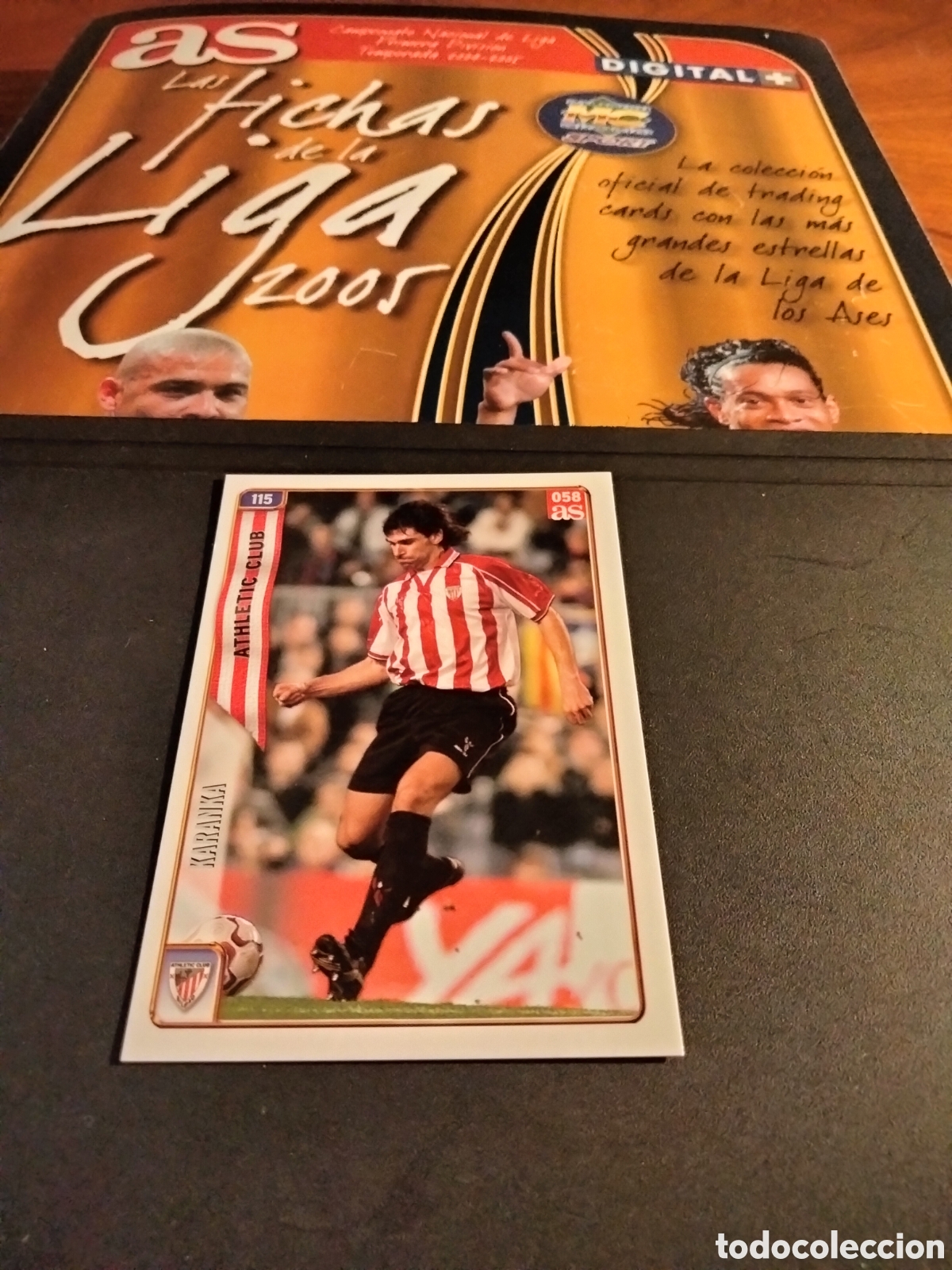 Colecionismo Cromos antigos: KARANKA # 58 VERSION AS ATHLETIC CLUB #115 FICHAS LA LIGA 2004/05 MUNDICROMO