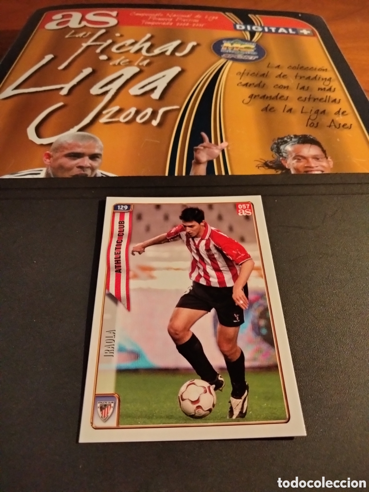 Colecionismo Cromos antigos: IRAOLA # 57 VERSION AS ATHLETIC CLUB #129 FICHAS LA LIGA 2004/05 MUNDICROMO