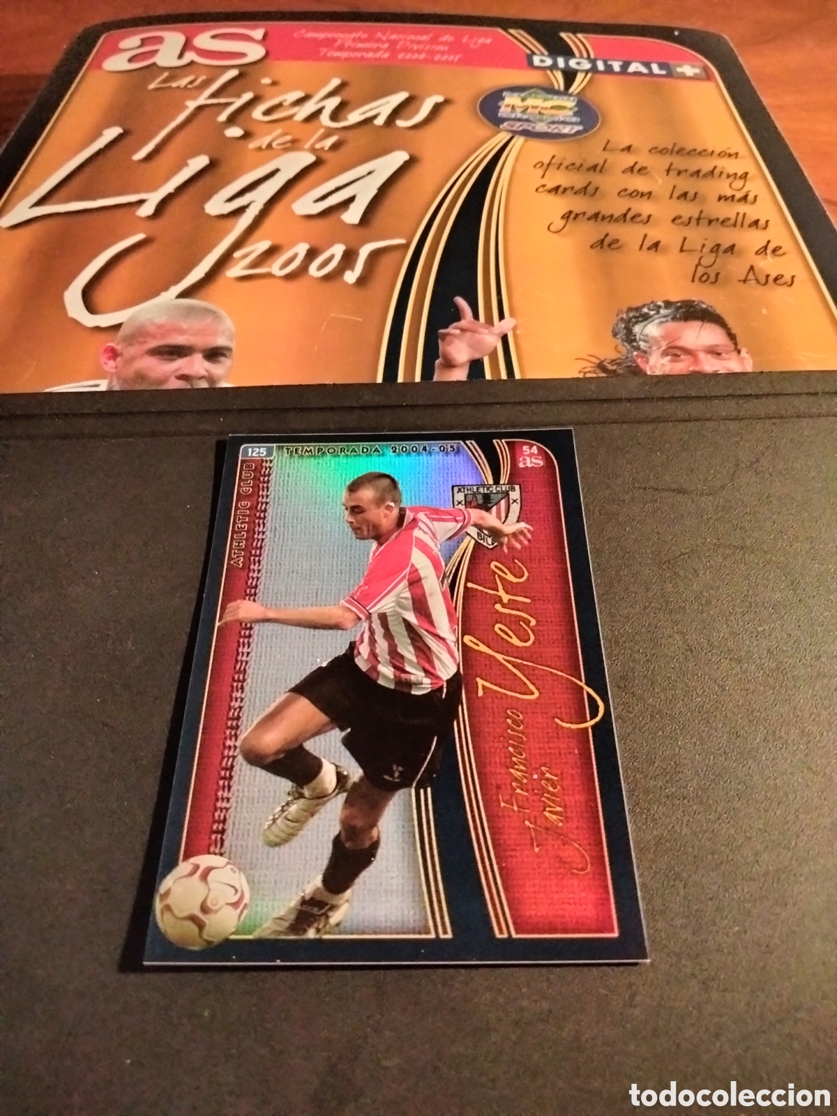 Coleccionismo cromos antiguos: YESTE # 54 VERSION AS ATHLETIC CLUB #125 FICHAS LA LIGA 2004/05 MUNDICROMO