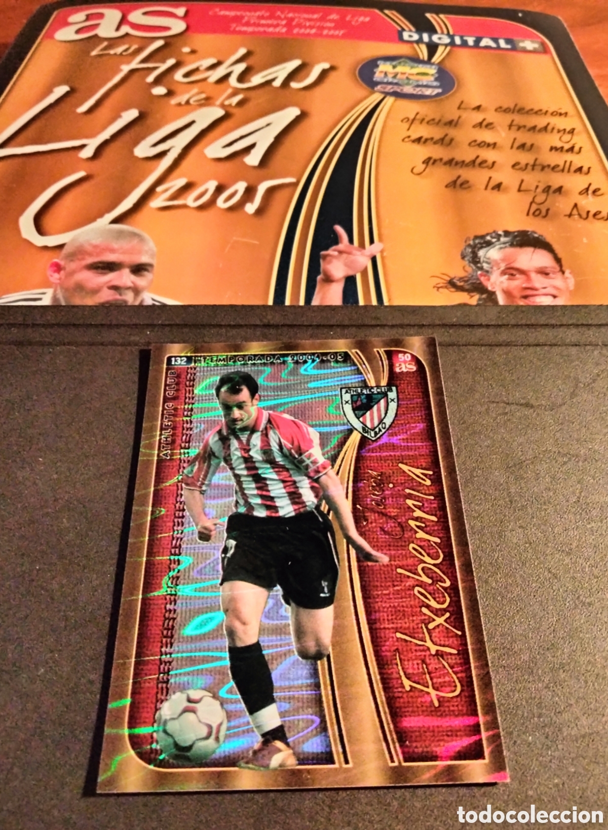 Colecionismo Cromos antigos: ETXEBERRIA # 50 VERSION AS ATHLETIC CLUB #132 FICHAS LA LIGA 2004/05 MUNDICROMO