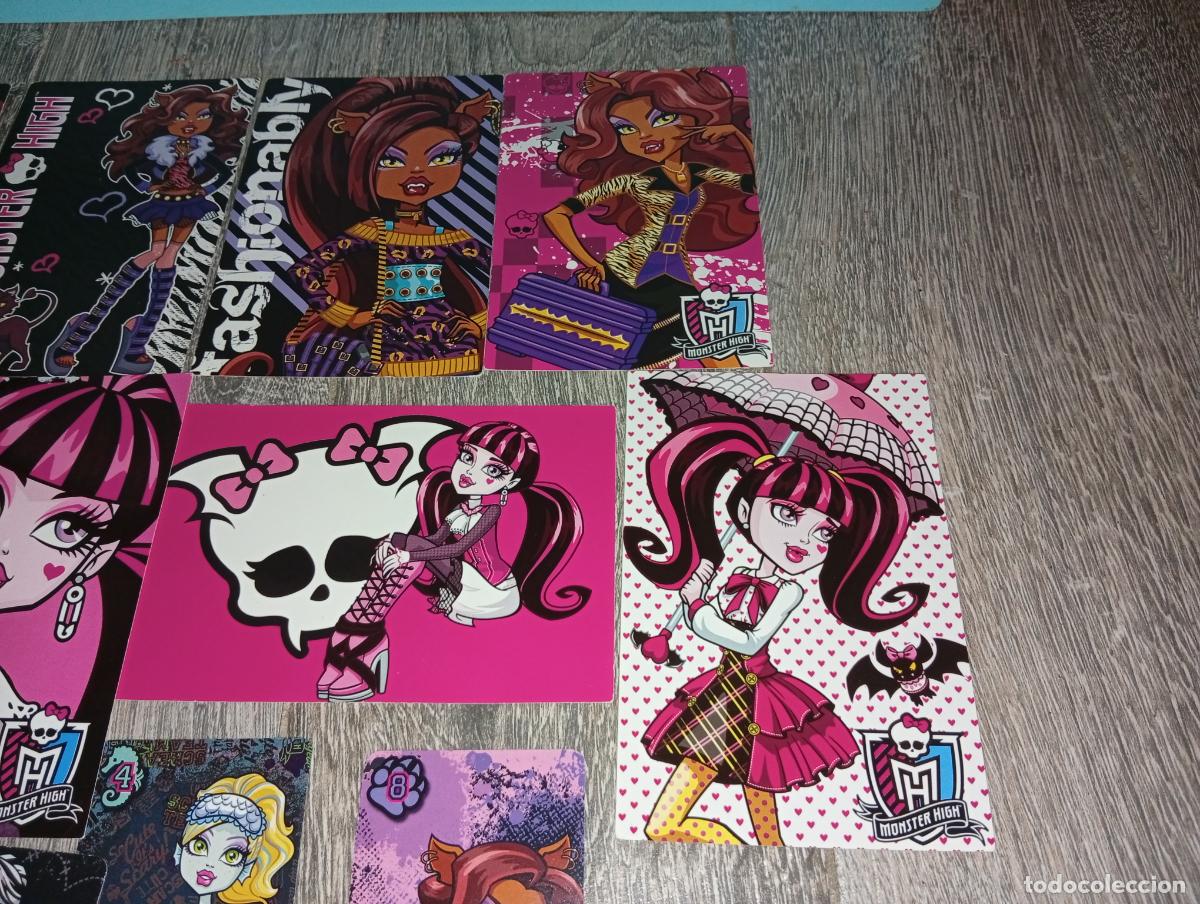 Coleccionismo cromos antiguos: Lote de pegatinas y cartas Monster high - Foto 3