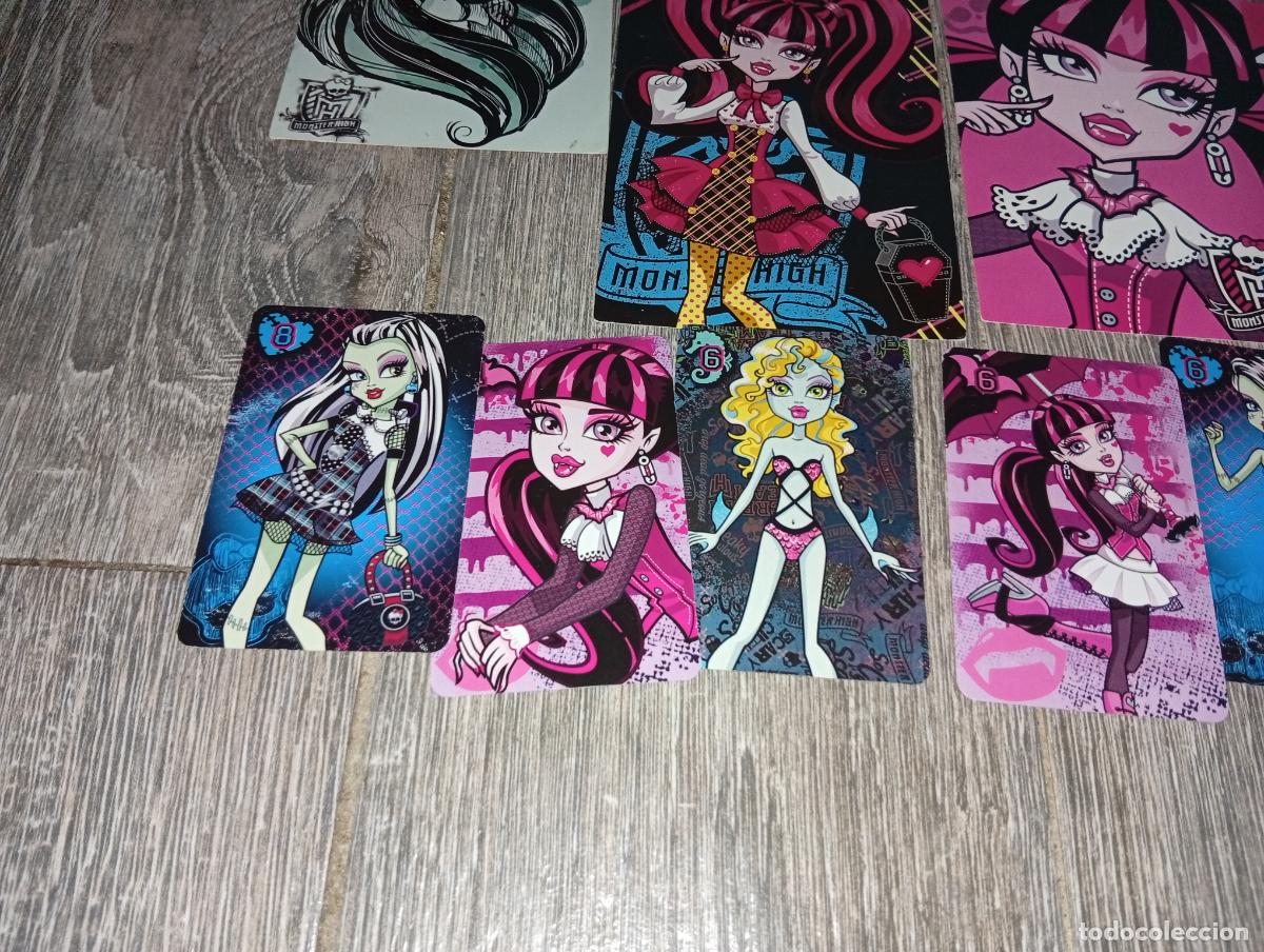 Coleccionismo cromos antiguos: Lote de pegatinas y cartas Monster high - Foto 4