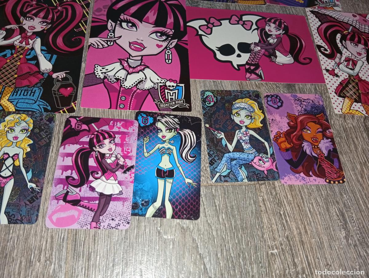 Coleccionismo cromos antiguos: Lote de pegatinas y cartas Monster high - Foto 5