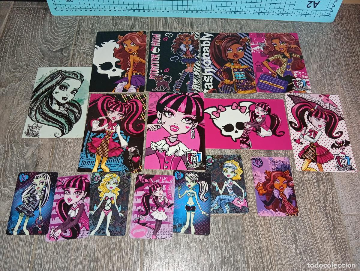 Coleccionismo cromos antiguos: Lote de pegatinas y cartas Monster high - Foto 1
