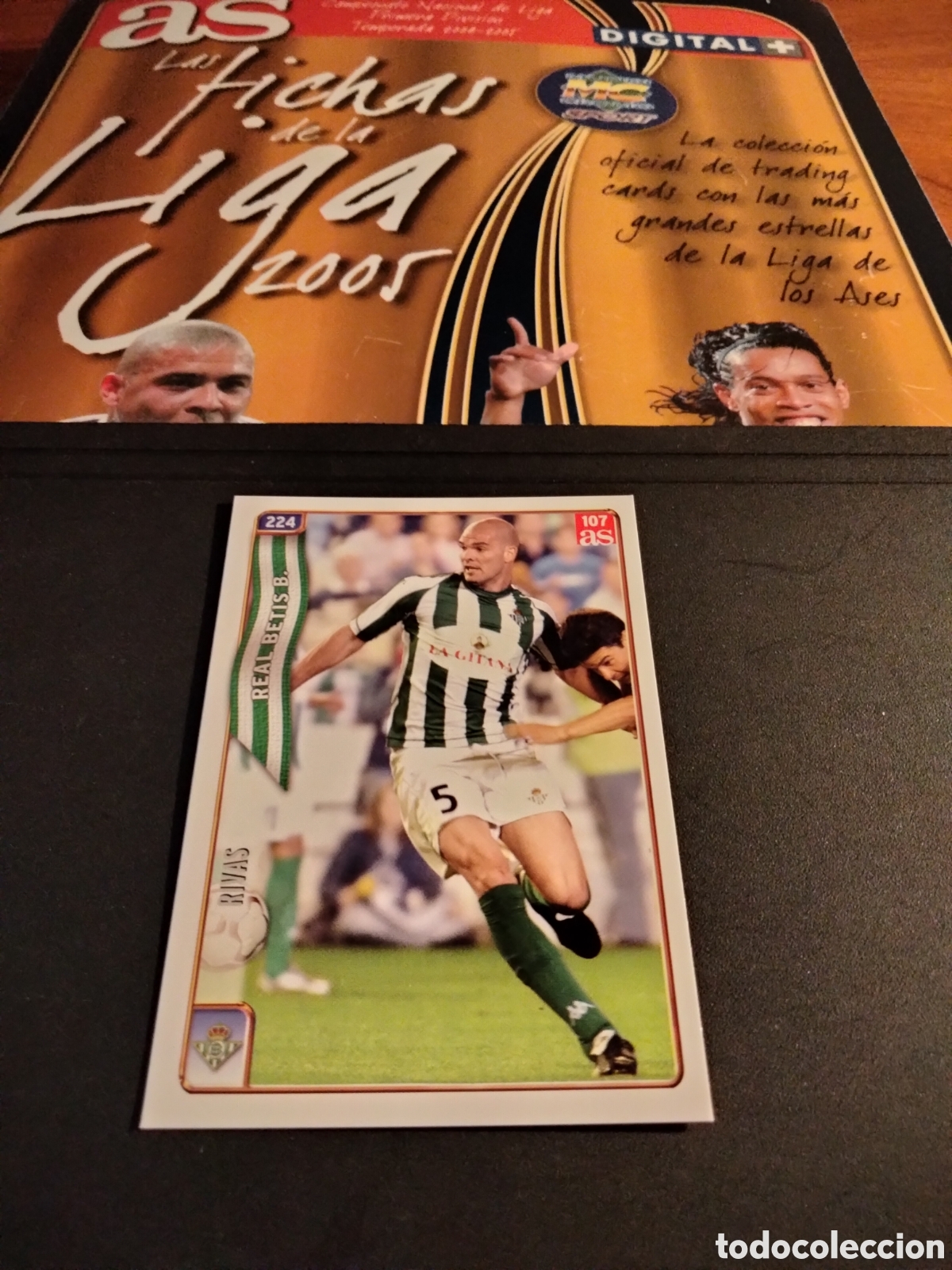Colecionismo Cromos antigos: RIVAS # 107 VERSION AS REAL BETIS # 224 FICHAS LA LIGA 2004/05 MUNDICROMO