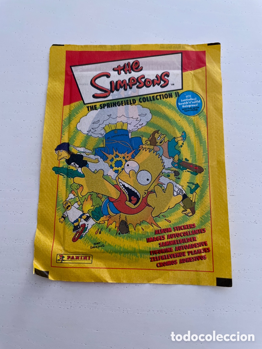 Coleccionismo cromos antiguos: THE SIMPSONS Sobre de cromos sin abrir - Foto 1