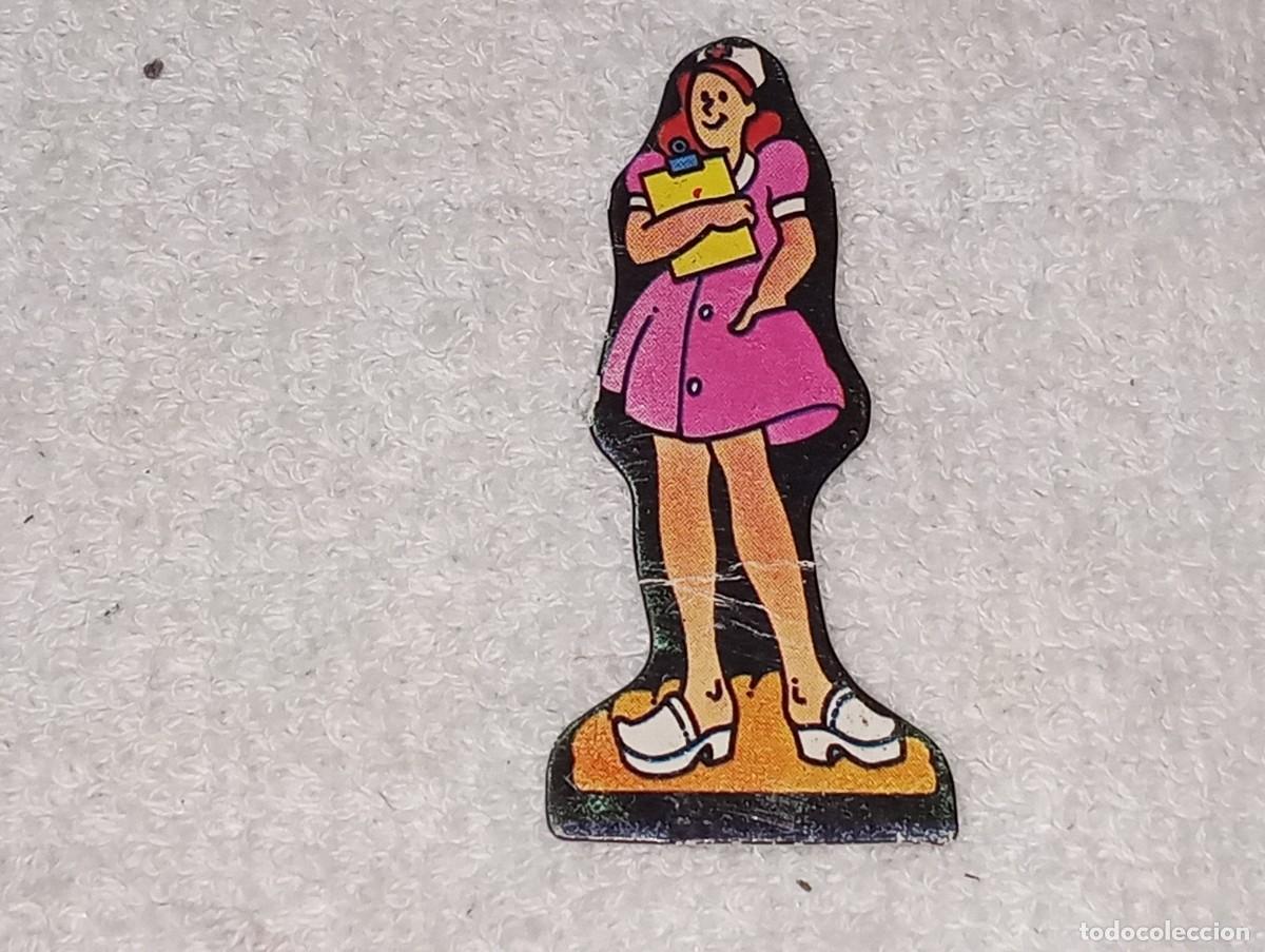 Coleccionismo Cromos antiguos: ANTIGUO CROMO TROQUELADO MU&Ntilde;EQUITO ENFERMERA PROMOCION MU&Ntilde;EQUITOS DE MATUTANO MUNCHITOS A&Ntilde;OS 70