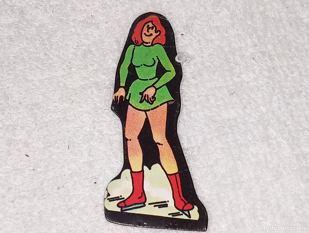 Coleccionismo Cromos antiguos: ANTIGUO CROMO TROQUELADO MU&Ntilde;EQUITO PATINADORA PROMOCION MU&Ntilde;EQUITOS DE MATUTANO MUNCHITOS A&Ntilde;OS 70
