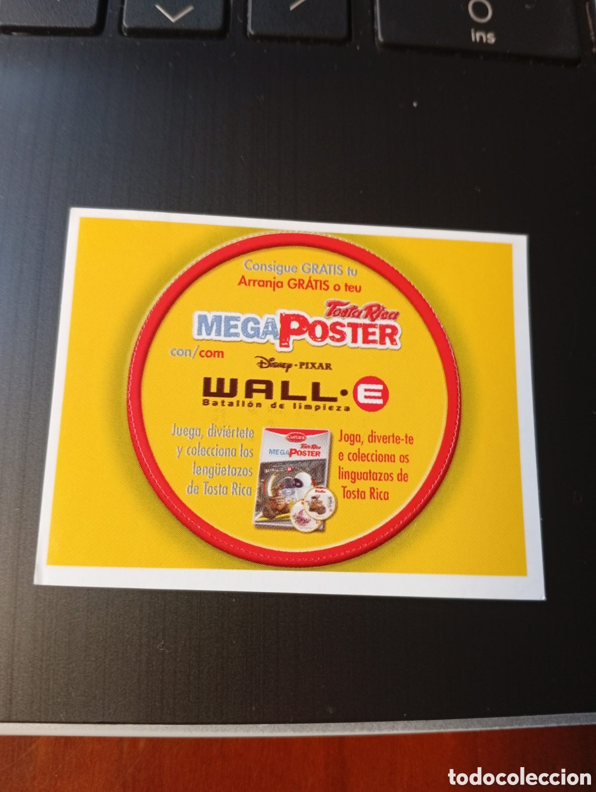 Coleccionismo cromos antiguos: CROMO PEGATINA PROMOCIONAL TOSTA RICA WALL - E