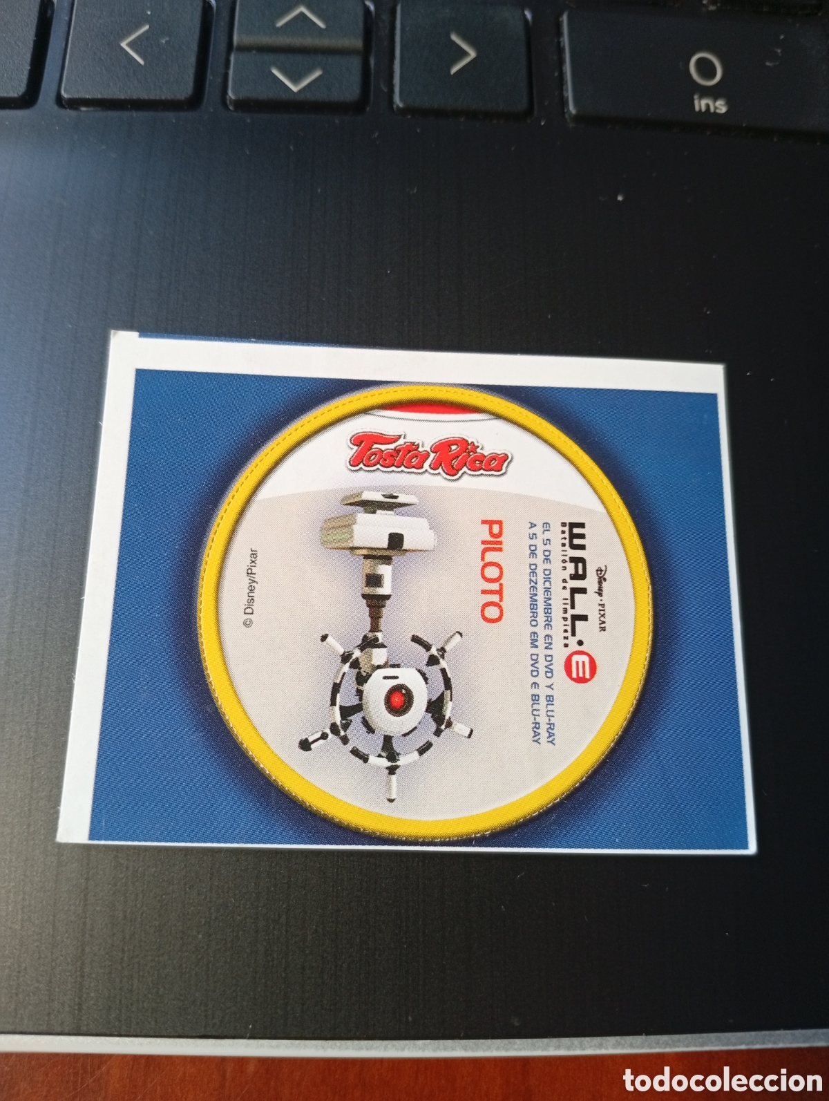 Coleccionismo cromos antiguos: CROMO PEGATINA PROMOCIONAL TOSTA RICA WALL - E PILOTO