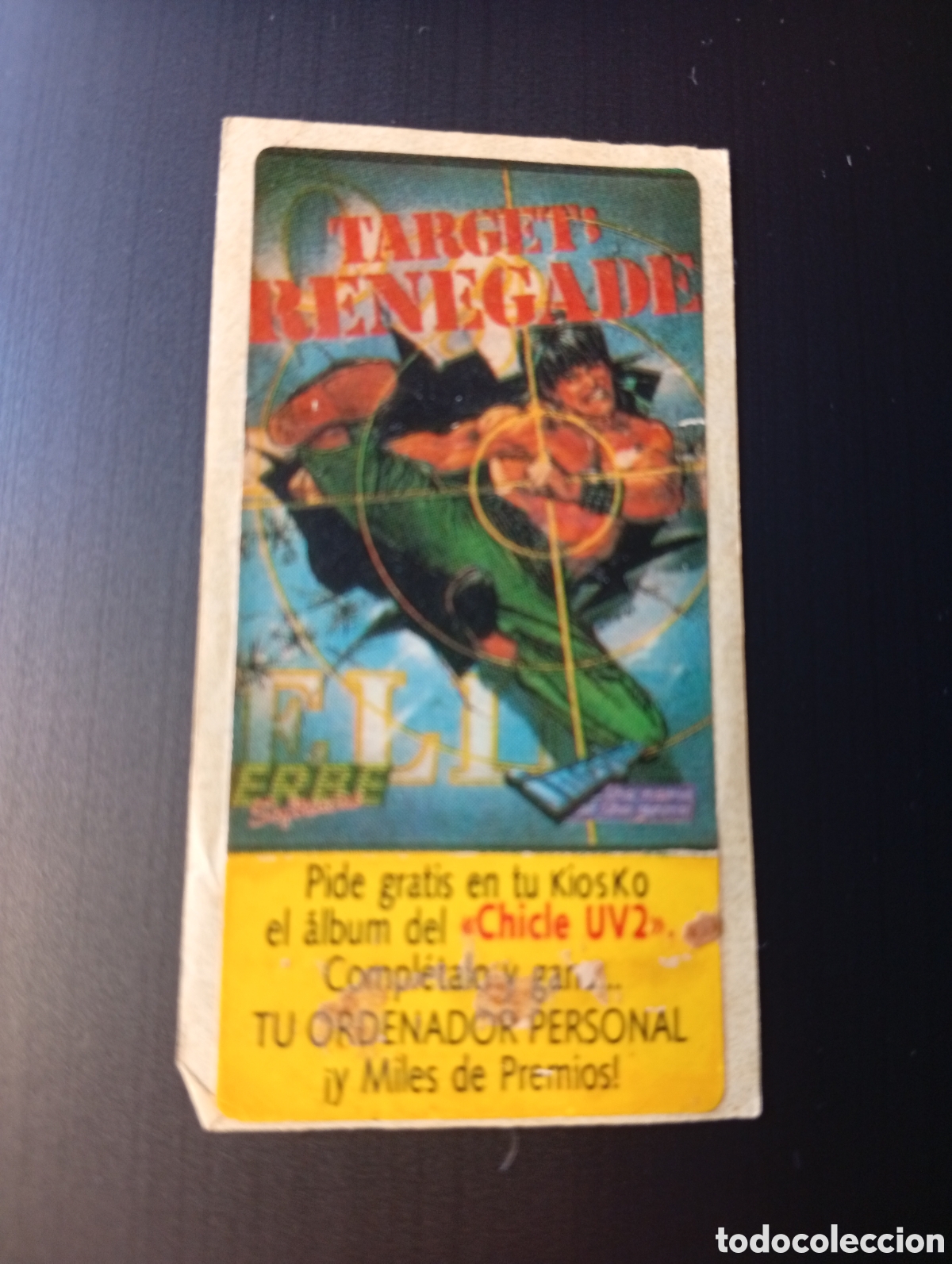 Collezionismo Figurine antiche: CROMO PEGATINA PROMOCIONAL CHICLE UV2 TARGET RENEGADE JUEGO VIDEOJUEGO ERBE OCEAN