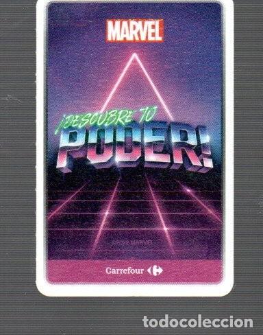 Coleccionismo cromos antiguos: 10 CROMO DE DESCUBRE 10 PODER MARVEL CARREFOUR BIEN CONSERVADOS - Foto 3