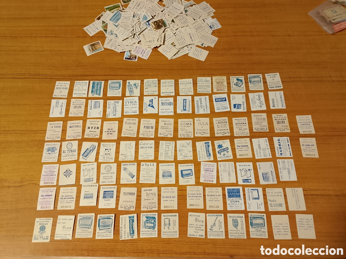 Coleccionismo cromos antiguos: lote de mas de 300 cromos estampas de tombola unas 100 diferentes de publicidad ver im&aacute;genes