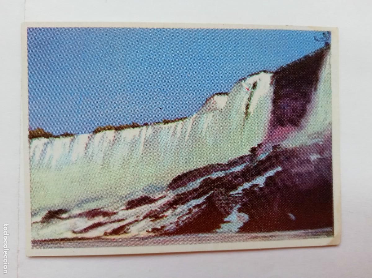 Coleccionismo Cromos antiguos: CROMO ANTIGUO COLECCION &uml; HISTORIA NATURAL &uml; , N&ordm; 46 : CATARATAS DEL NIAGARA. BRUGUERA