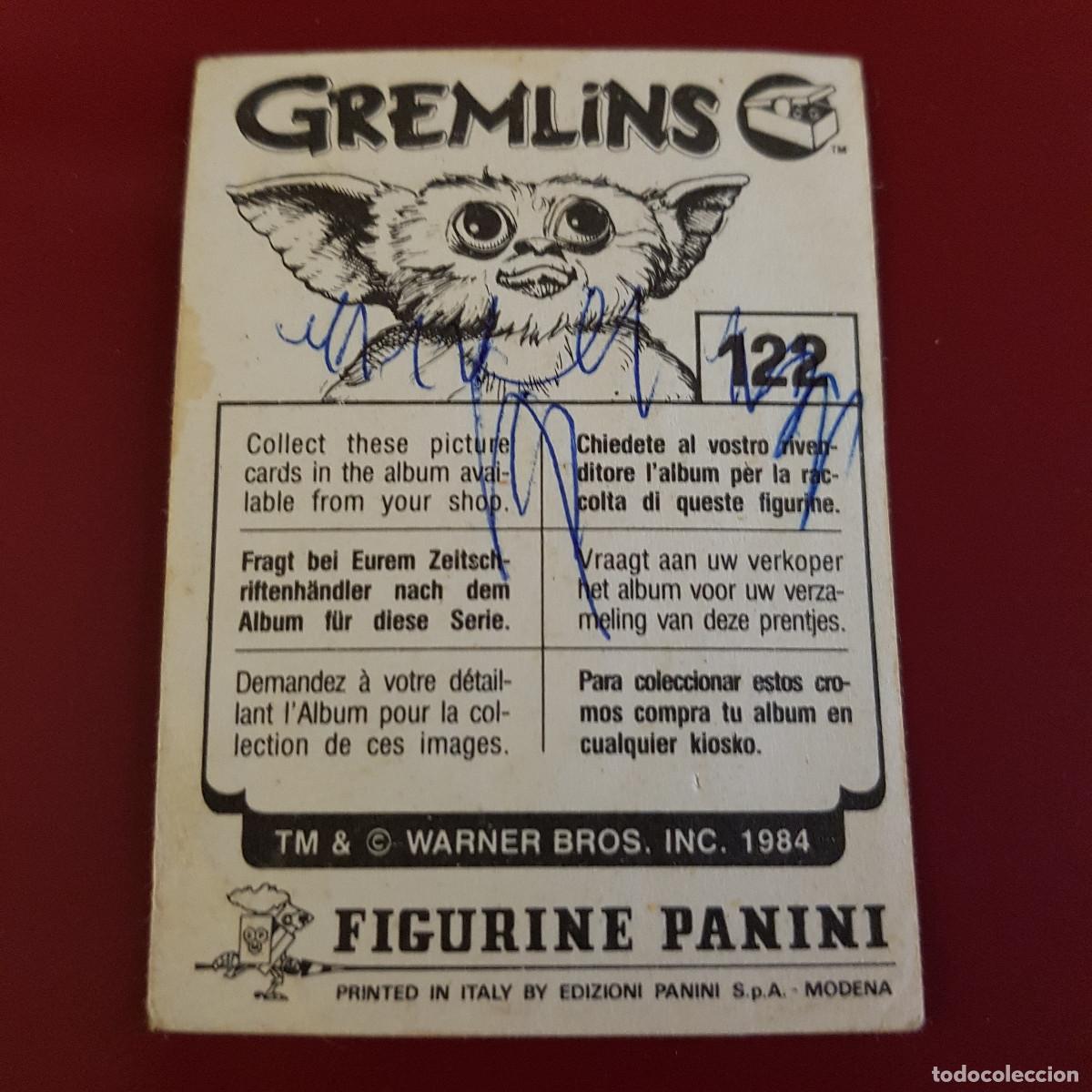 Coleccionismo cromos antiguos: PANINI - GREMLINS - WARNER BROS - 1984 - 122 - NUNCA PEGADO - Foto 2