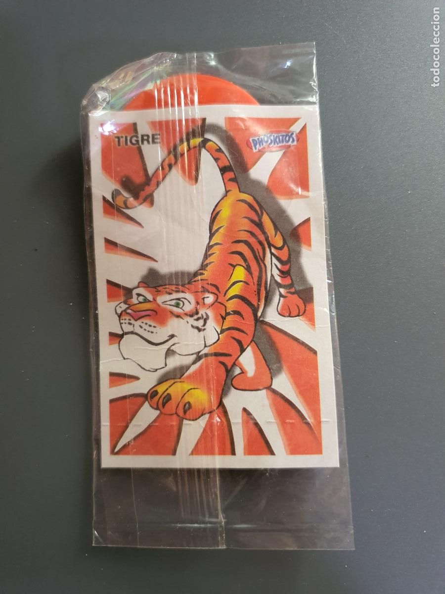 Coleccionismo Cromos antiguos: CROMO TAZO PHOSKITOS BICHAZOS 2004 ANIMALES - PRECINTADO - TIGRE