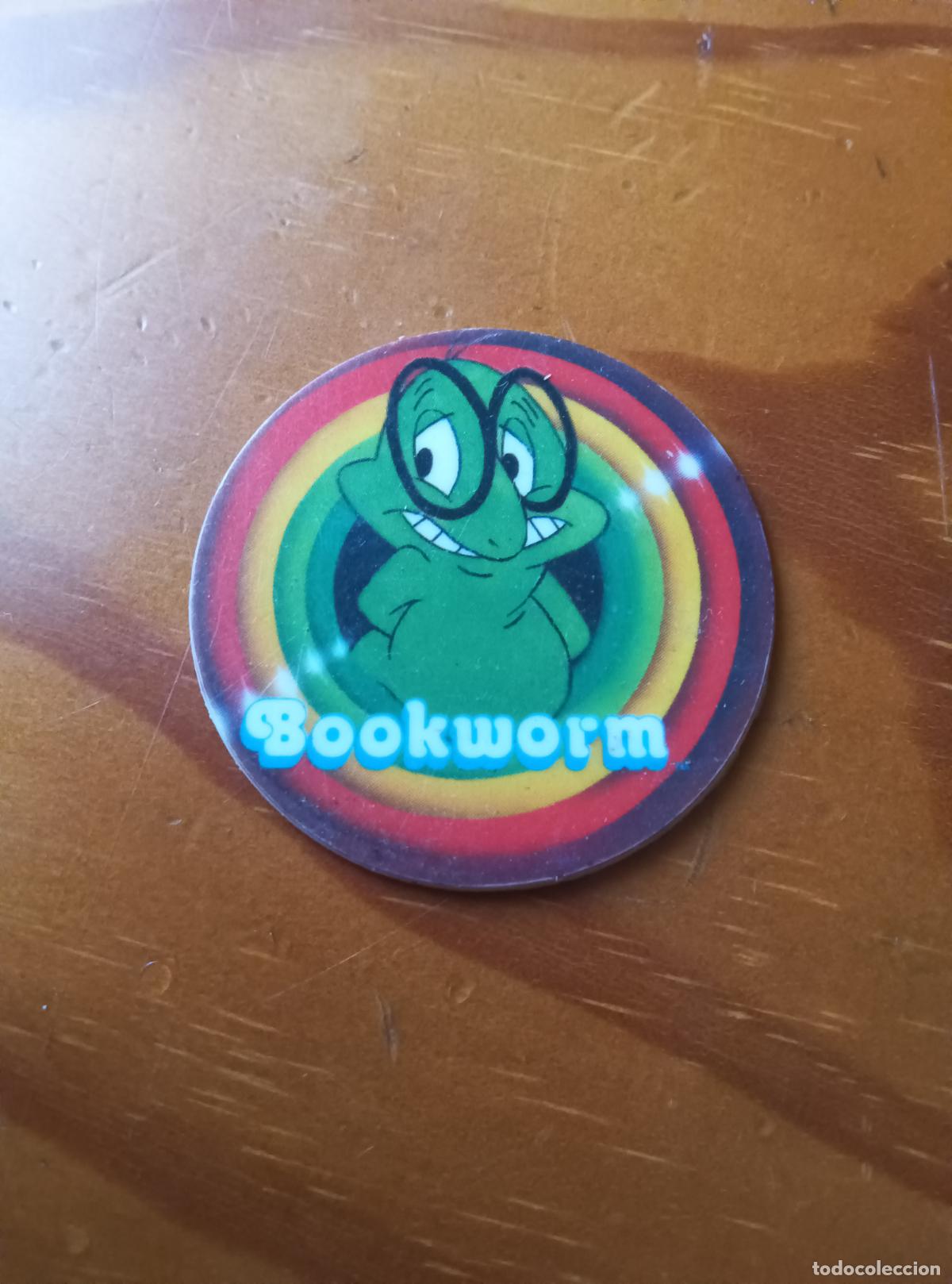 Coleccionismo Cromos antiguos: Tiny Toon, Bookworm. Mega Tazo 59 coleccionable de Matutano. Leer Descripci&oacute;n...