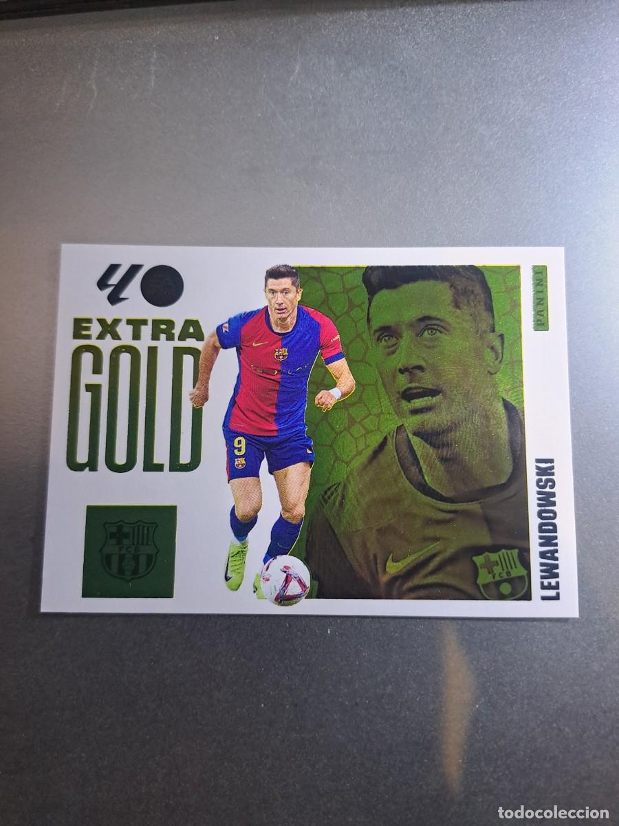 Collectable Antique Stickers: CROMO LEWANDOWSKI EXTRA GOLD BARCELONA LIGA 25 26 2025 2026 ESTE PANINI NUNCA PEGADO