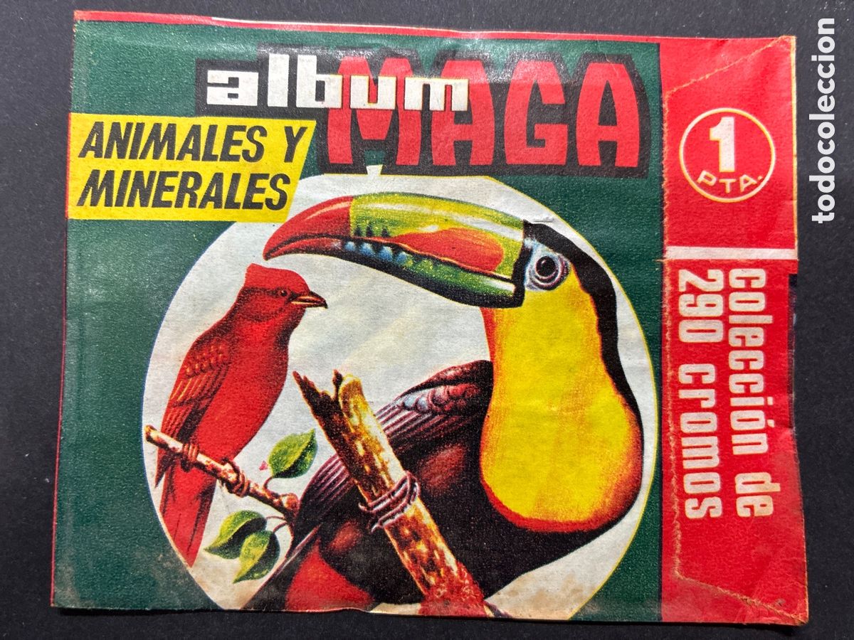 Colecionismo Cromos antigos: SOBRE SIN ABRIR ALBUM ANIMALES Y MINERALES EDITORIAL MAGA