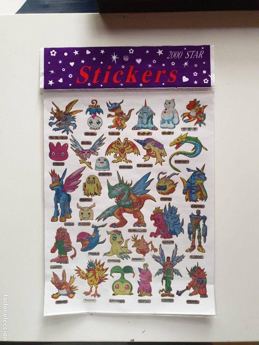 Coleccionismo cromos antiguos: PEGATINAS STICKERS 2000 STAR - DIGIMON - - Foto 1
