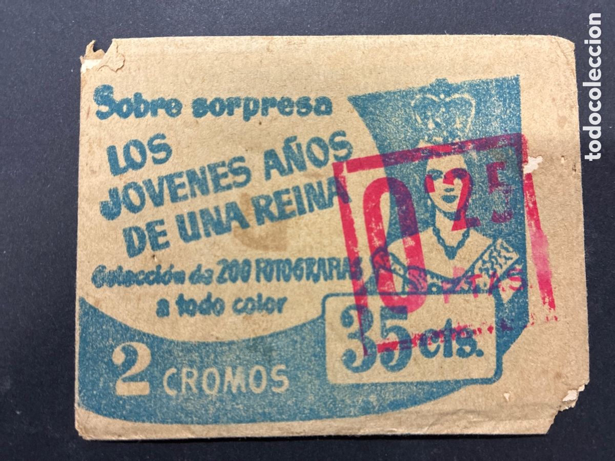 Colecionismo Cromos antigos: SOBRE SIN ABRIR ALBUM LOS JOVENES A&Ntilde;OS DE UNA REINA EDITORIAL BRUGUERA