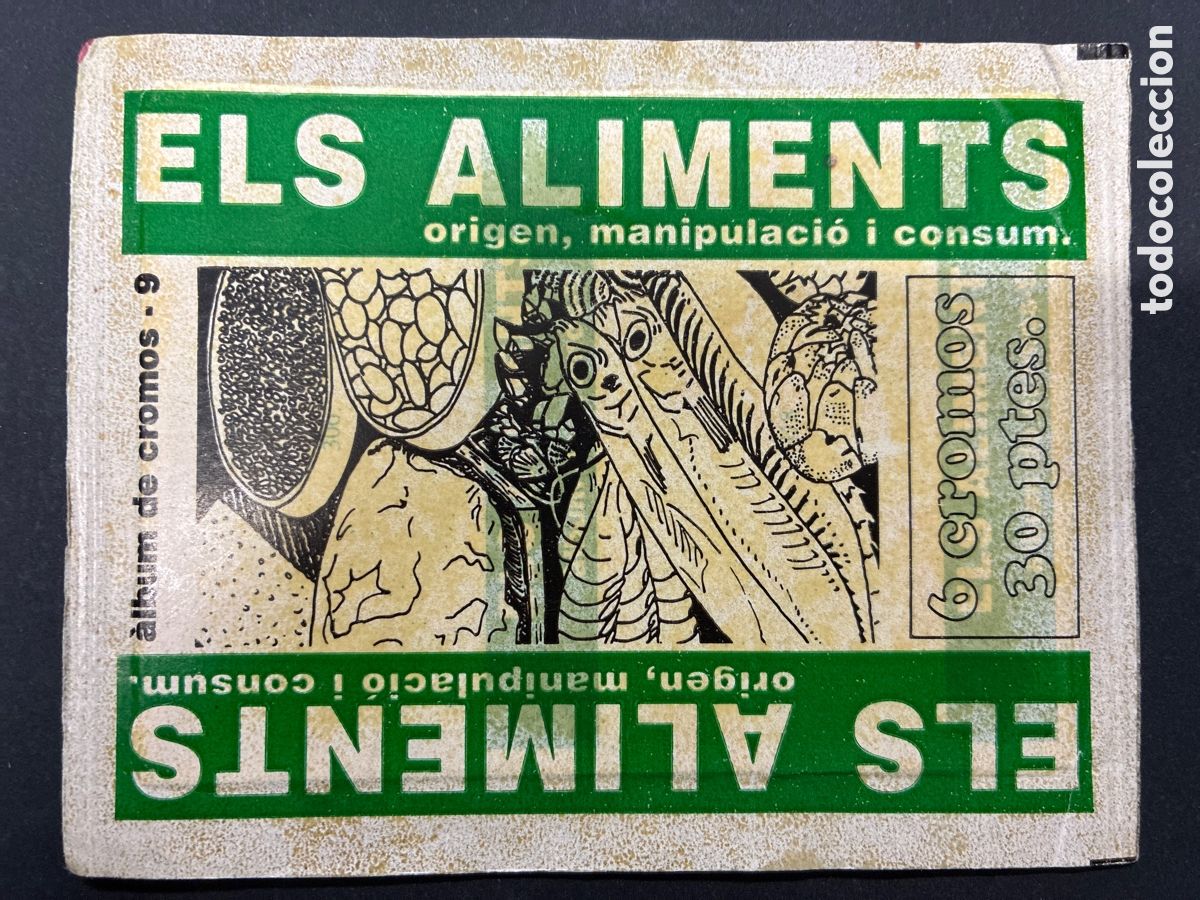 Colecionismo Cromos antigos: SOBRE SIN ABRIR ALBUM ELS ALIMENS EDITORIAL JORDI SERRA