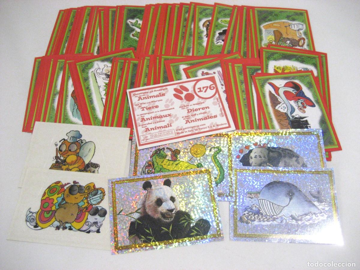 Colecionismo Cromos antigos: LOTE DE 130 CROMOS EL PORQU&Eacute; Y C&Oacute;MO DE LOS ANIMALES. PANINI, 2000..