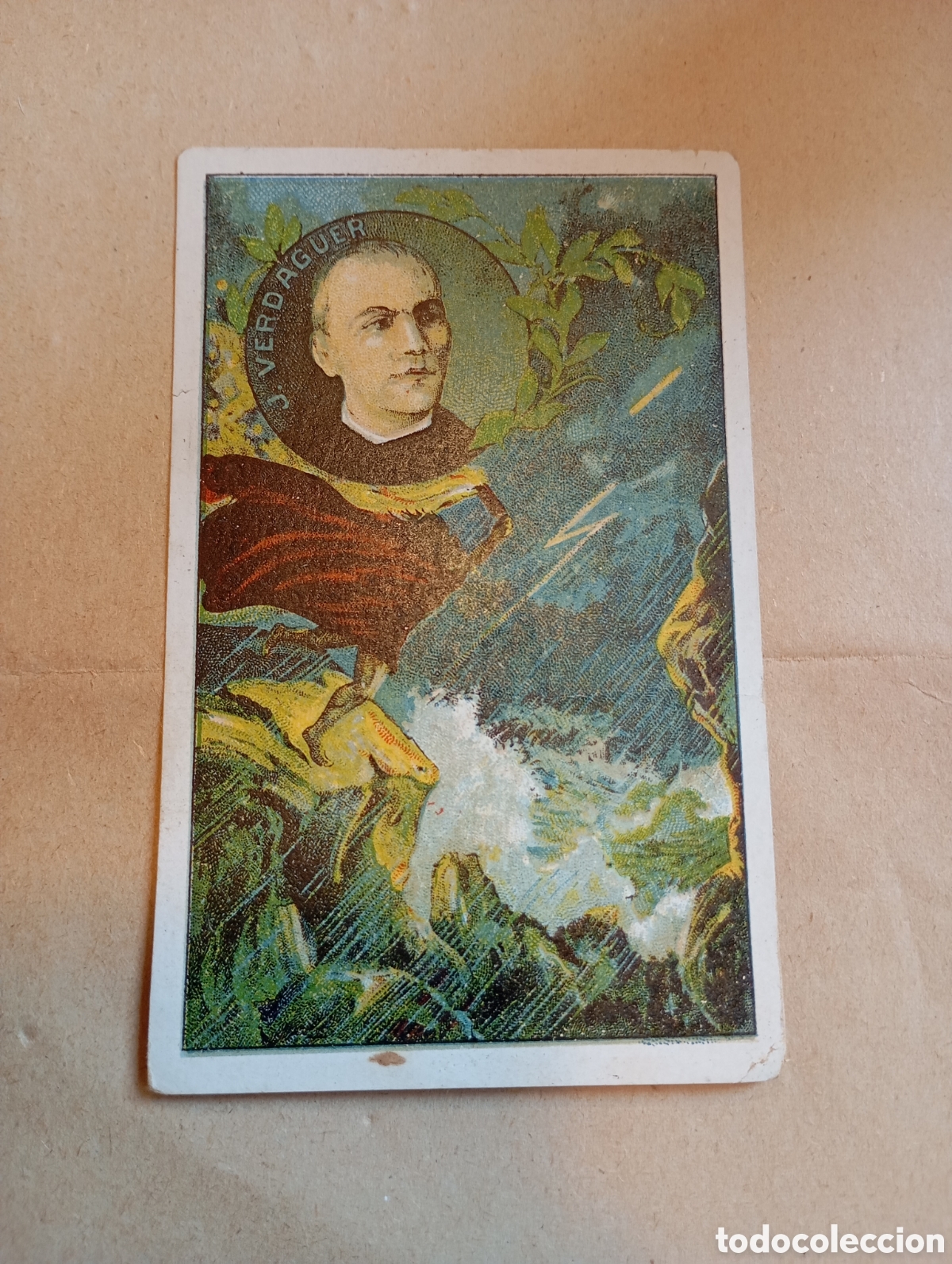 Coleccionismo cromos antiguos: Cromo antiguo. Cromos K&uuml;nzli. n.22. Mos&eacute;n Jacinto Verdaguer
