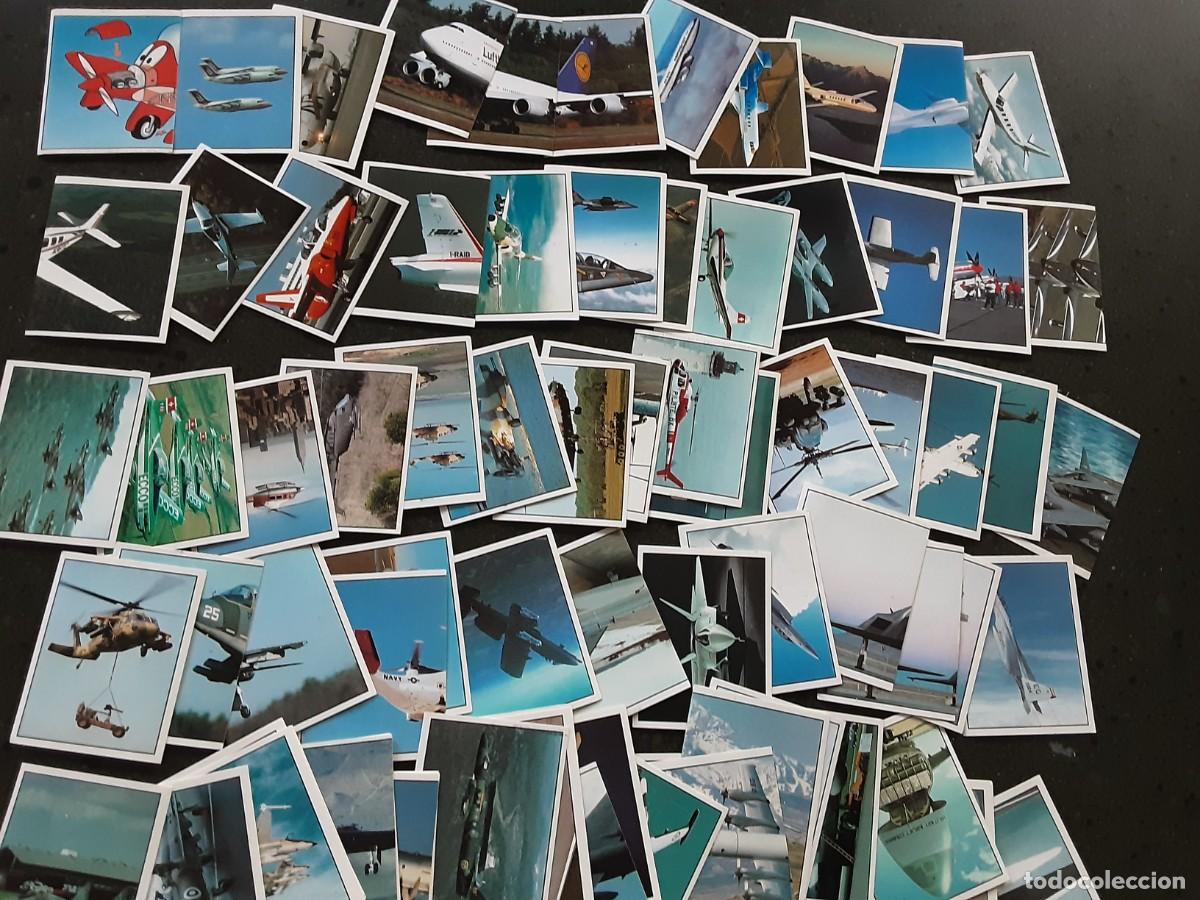 Coleccionismo Cromos antiguos: Lote de 75 cromos Aviones del mundo , Panini como nuevos