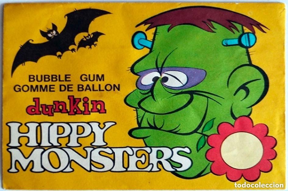 Coleccionismo cromos antiguos: Hippy Monsters - Sobre de cromos (Dunkin, 1974) - Foto 2
