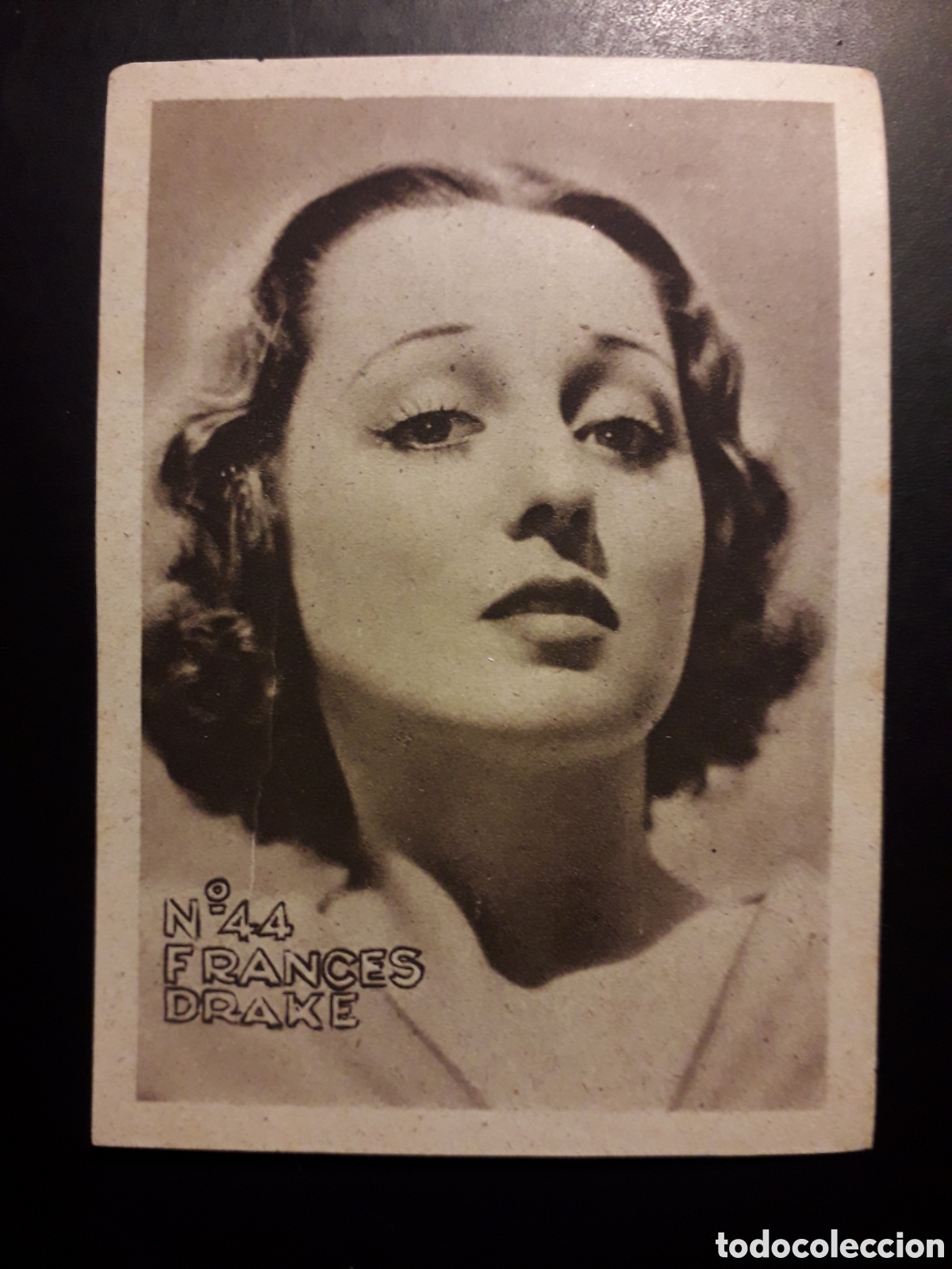 Collectionnisme Cartes &agrave; collectionner anciennes: FRANCES DRAKE N&deg; 44 ACTORES ACTRICES CINE A&Ntilde;OS 30 40 DESCONOZCO EDITORIAL SIN PEGAR PEDIDO M&Iacute;NIMO 3&euro;