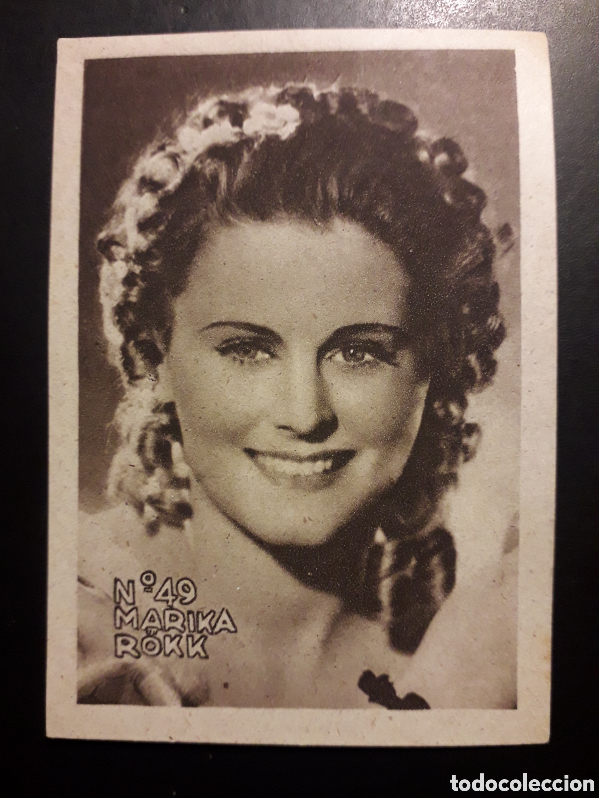Collectionnisme Cartes &agrave; collectionner anciennes: MARIKA ROKK N&deg; 49 ACTORES ACTRICES CINE A&Ntilde;OS 30 40 DESCONOZCO EDITORIAL SIN PEGAR PEDIDO M&Iacute;NIMO 3&euro;