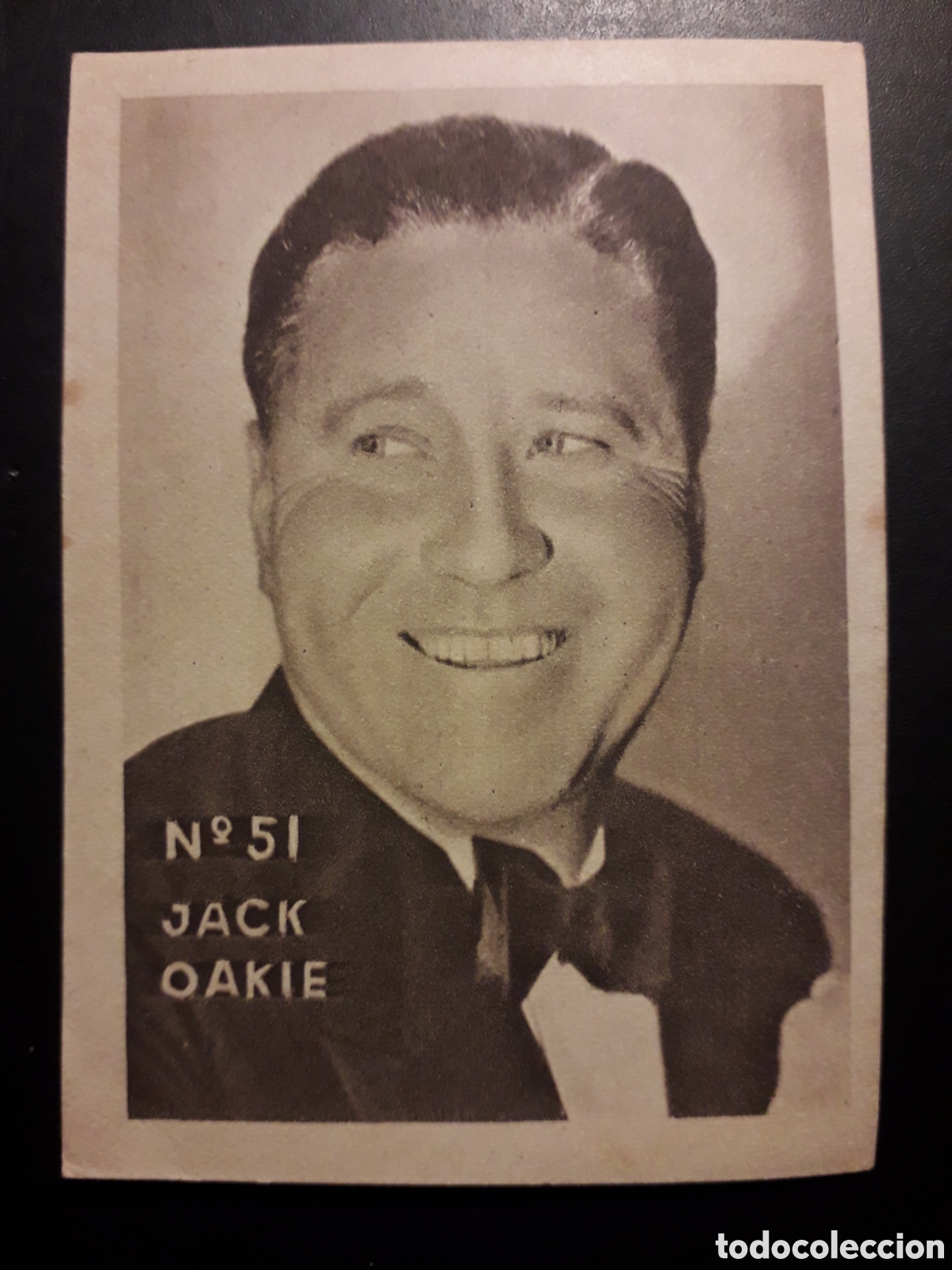 Collectionnisme Cartes &agrave; collectionner anciennes: JACK OAKIE N&deg; 51 ACTORES ACTRICES CINE A&Ntilde;OS 30 40 DESCONOZCO EDITORIAL SIN PEGAR PEDIDO M&Iacute;NIMO 3&euro;