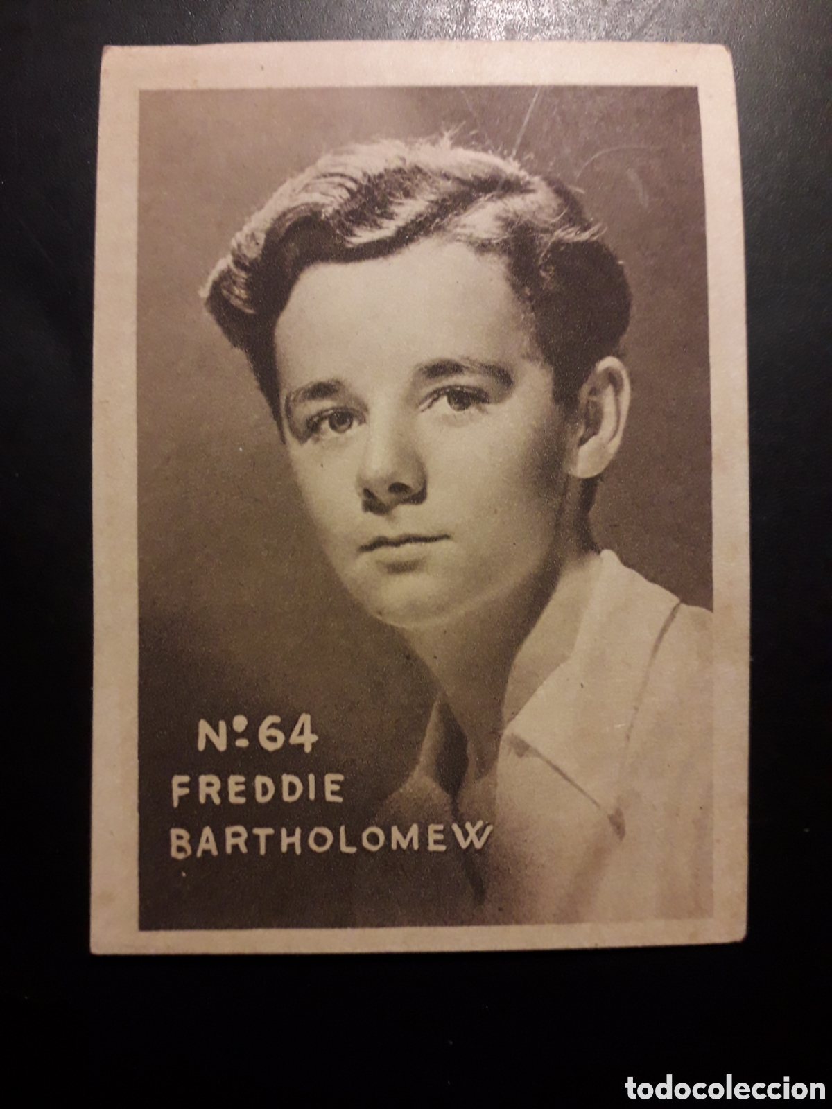 Collectionnisme Cartes &agrave; collectionner anciennes: FREDDIE BARTHOLOMEW N&deg; 64 ACTORES ACTRICES CINE A&Ntilde;OS 30 40 DESCONOZCO EDITORIAL PEDIDO M&Iacute;NIMO 3&euro;
