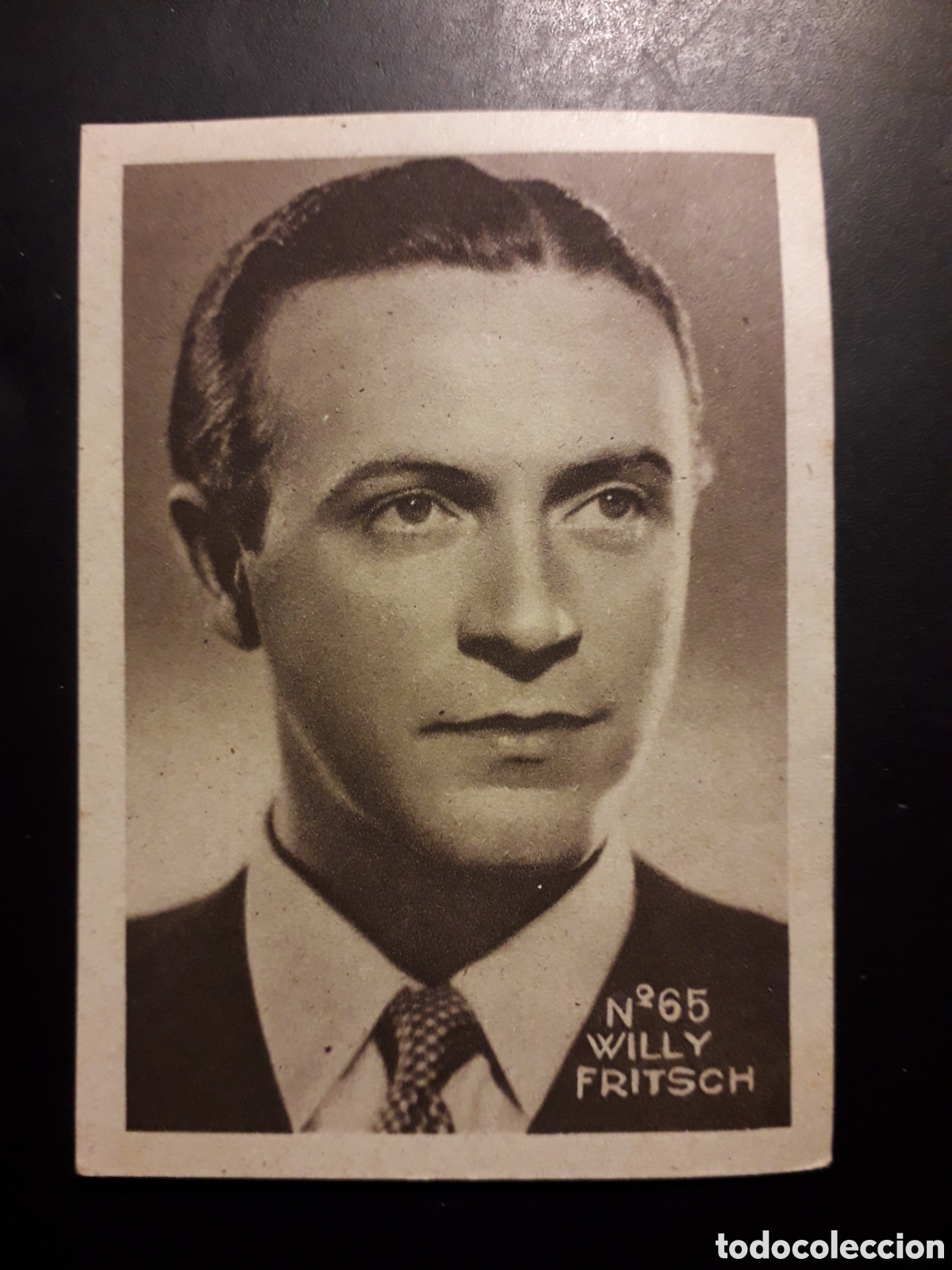 Collectionnisme Cartes &agrave; collectionner anciennes: WILLY FRITSCH N&deg; 65 ACTORES ACTRICES CINE A&Ntilde;OS 30 40 DESCONOZCO EDITORIAL SIN PEGAR PEDIDO M&Iacute;NIMO 3&euro;