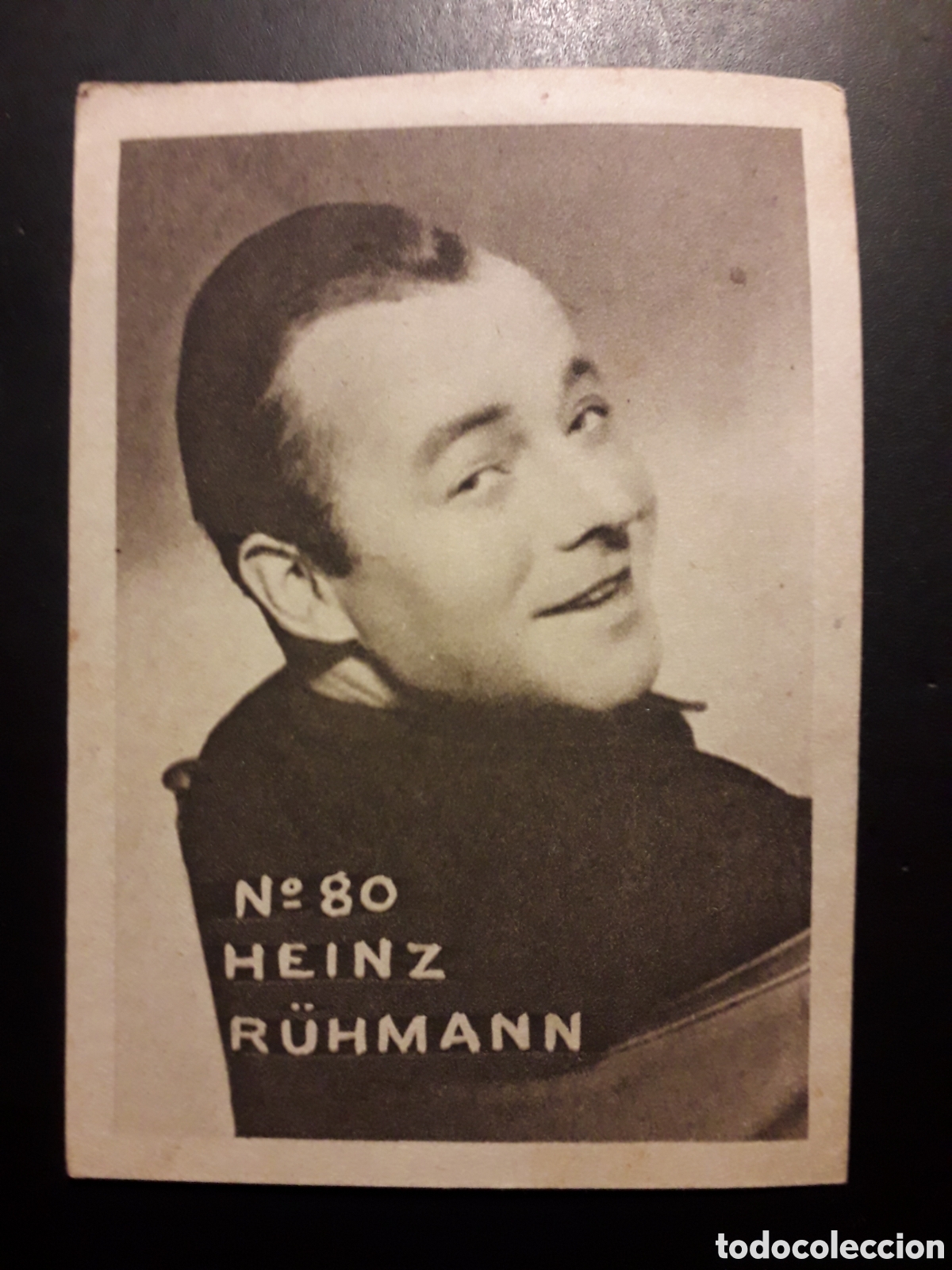 Collectionnisme Cartes &agrave; collectionner anciennes: HEINZ R&Uuml;HMANN N&deg; 80 ACTORES ACTRICES CINE A&Ntilde;OS 30 40 DESCONOZCO EDITORIAL SIN PEGAR PEDIDO M&Iacute;NIMO 3&euro;